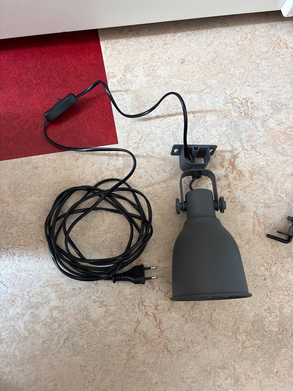 IKEA Hektar spot/wandlamp, Grijs, E14 (klein), IKEA, Zo goed als nieuw