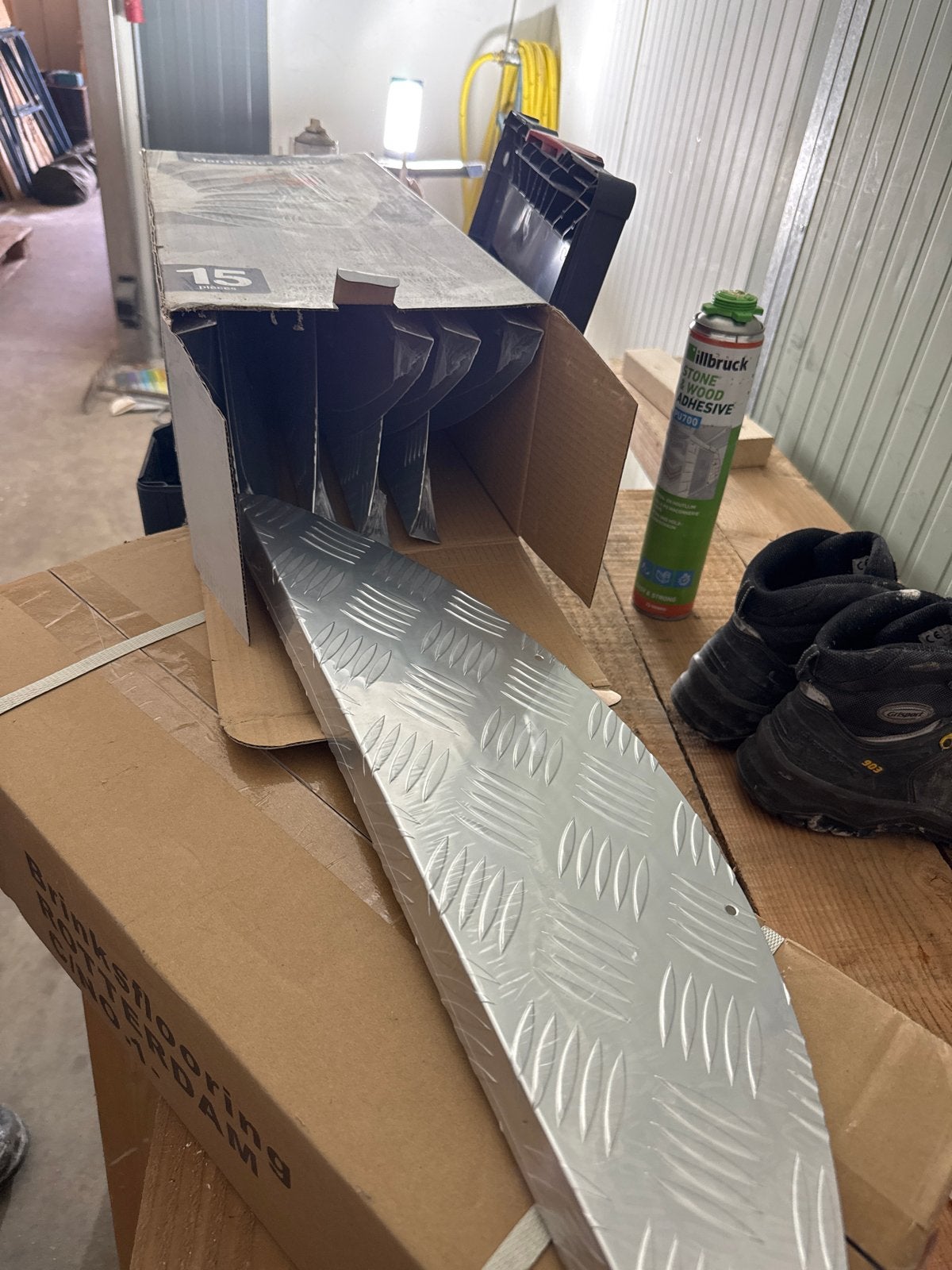 Aluminium Traptreden / Traptredenmatten - Nieuw, Doe-het-zelf en Verbouw, Ladders en Trappen, Ophalen, Nieuw, Trap