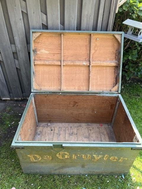 hutkoffer de Gruyter dekenkist kist, Antiek en Kunst, Ophalen
