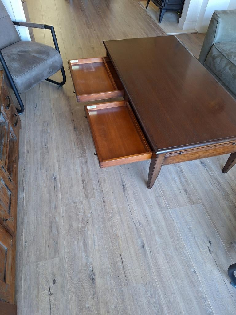 Teak hout salontafel, Huis en Inrichting, Tafels | Salontafels, Ophalen, 100 tot 150 cm, ?, Zo goed als nieuw