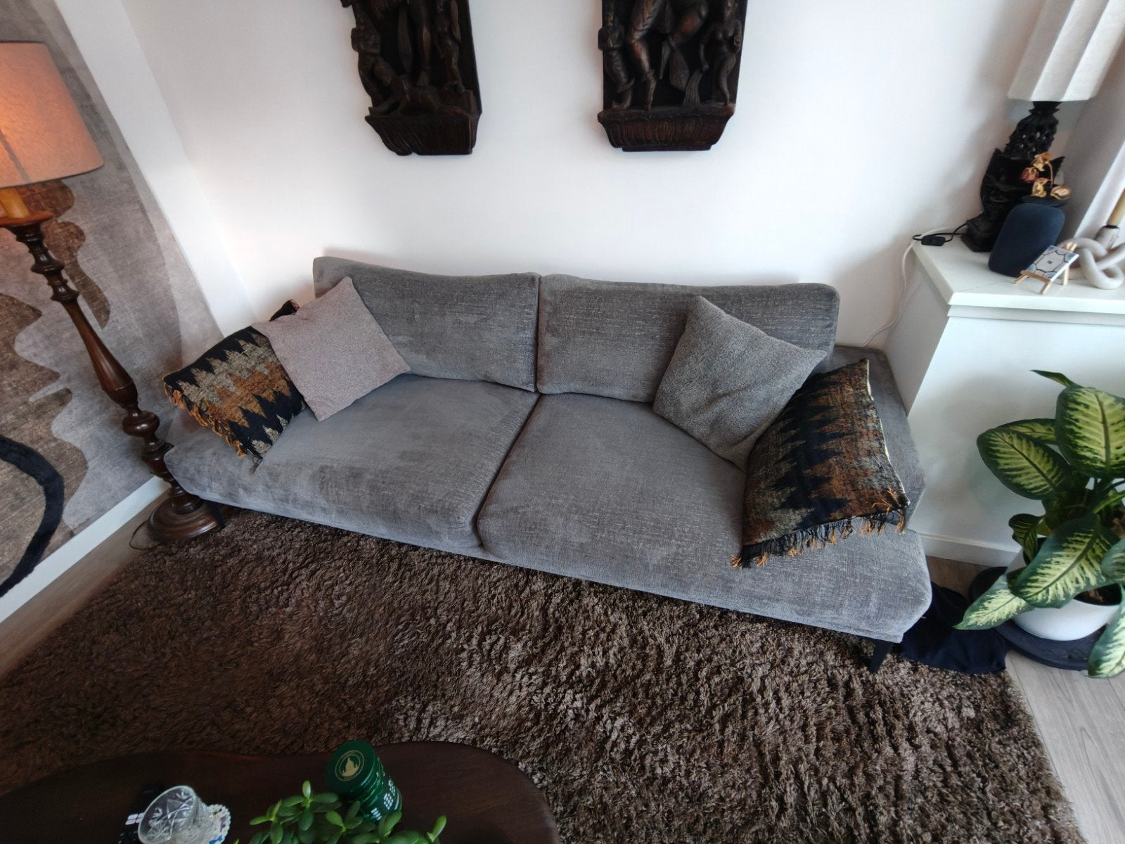 Comfortabele 2,5-zits bank - Moet snel weg!, Ophalen, 100 tot 125 cm, Zo goed als nieuw, Rechte bank