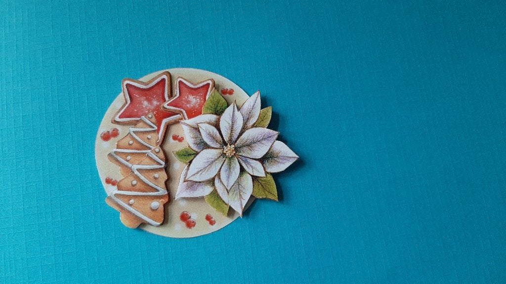 kj83 KERST Jeanine / bloem / ster, Verzenden, Nieuw, Kerst, Overige typen