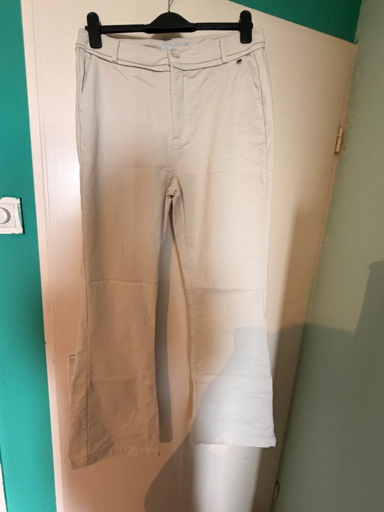 Minus broek, Kleding | Dames, Minus, Wit, Maat 42/44 (L), Ophalen of Verzenden