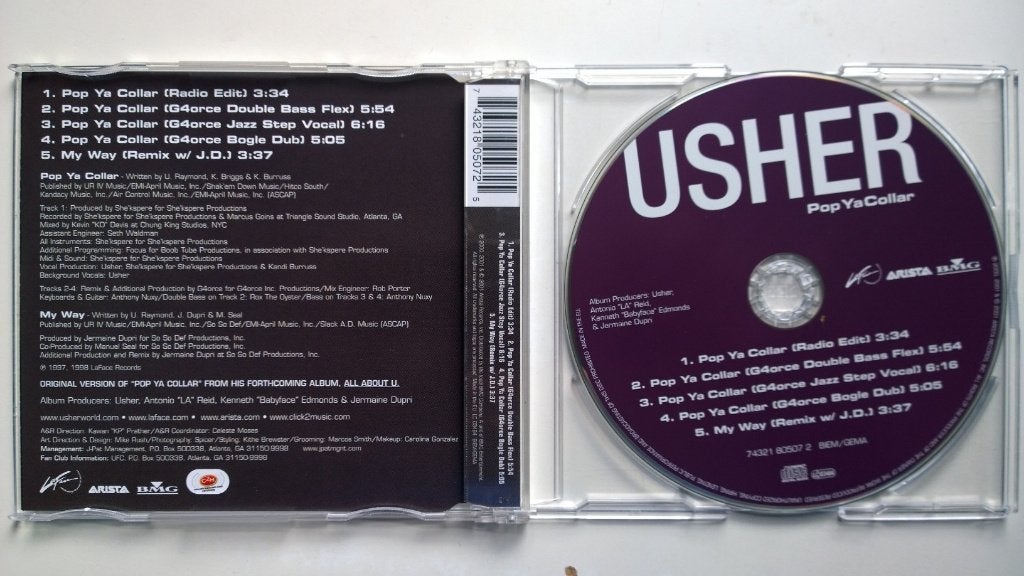 Usher - Pop Ya Collar, Cd's en Dvd's, Maxi-single, Ophalen of Verzenden, Zo goed als nieuw, 1 single