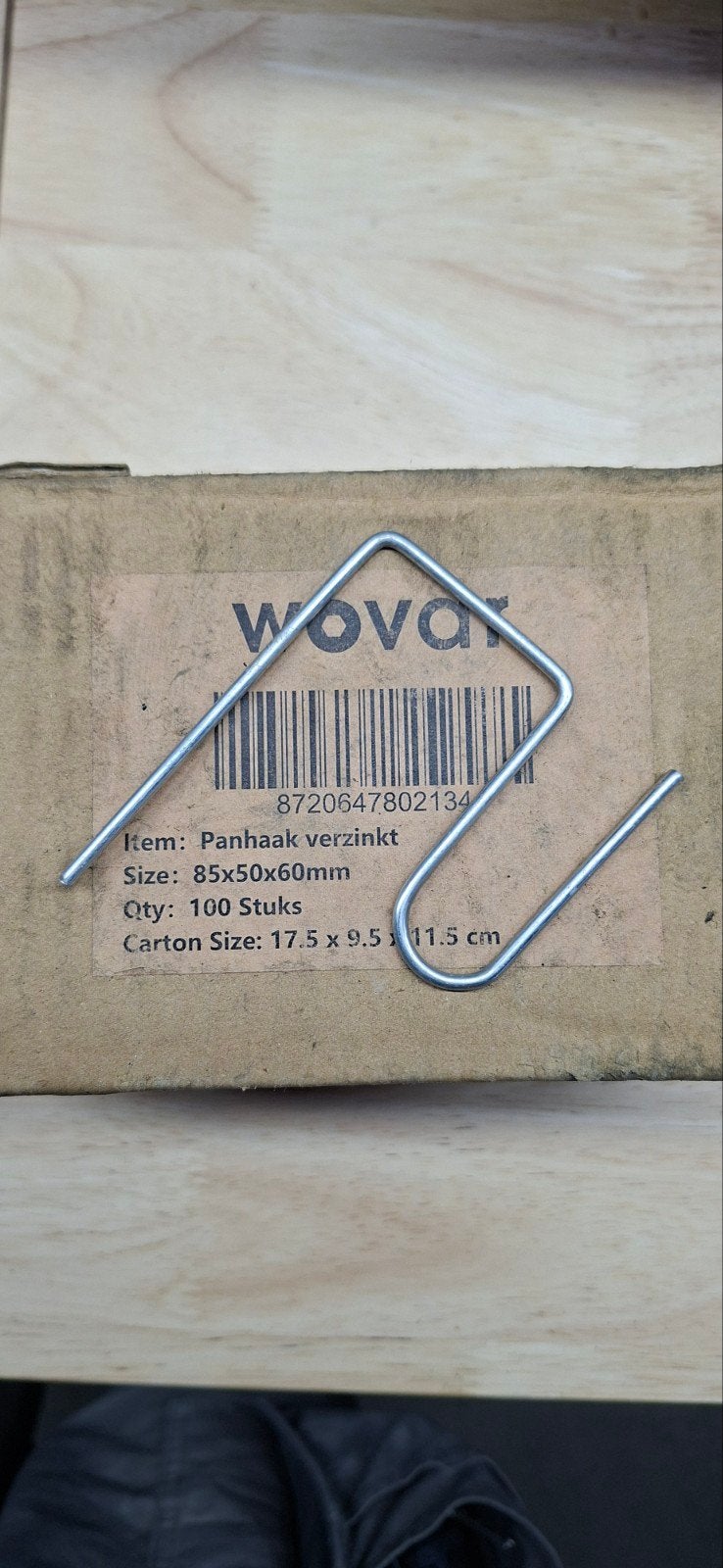 Nieuwe Verzinkte Dakpanhaken 85x50x60mm - 800 Stuks, Ophalen of Verzenden, Nieuw, Dakpannen