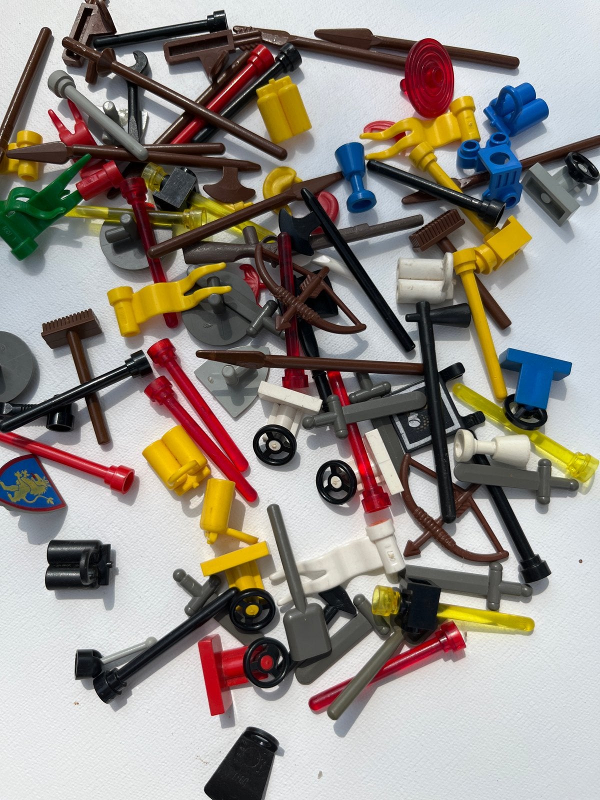 Diversen LEGO onderdelen, o.a. uit ridder sets jaren 80, Kinderen en Baby's, Speelgoed | Duplo en Lego, Ophalen of Verzenden, Gebruikt