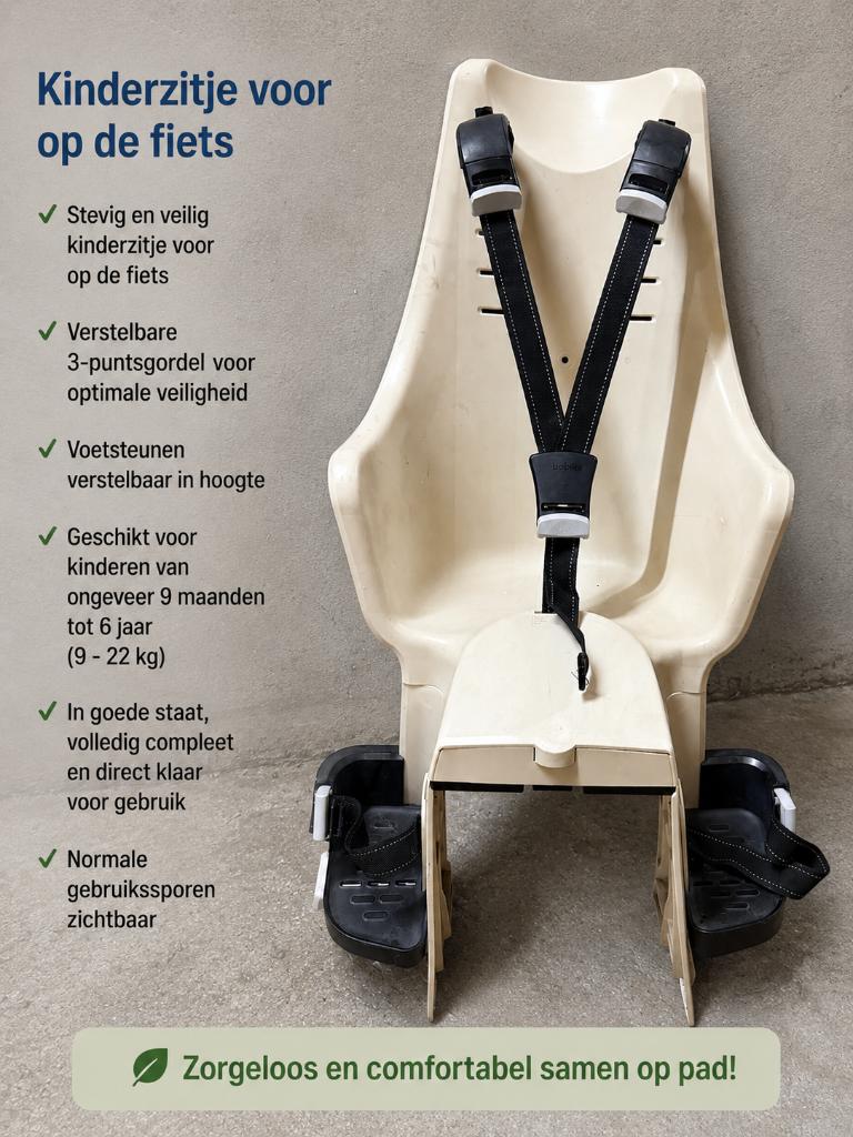 Bobike Child Bike Seat, Achterzitje, Gebruikt, Bobyke, Ophalen