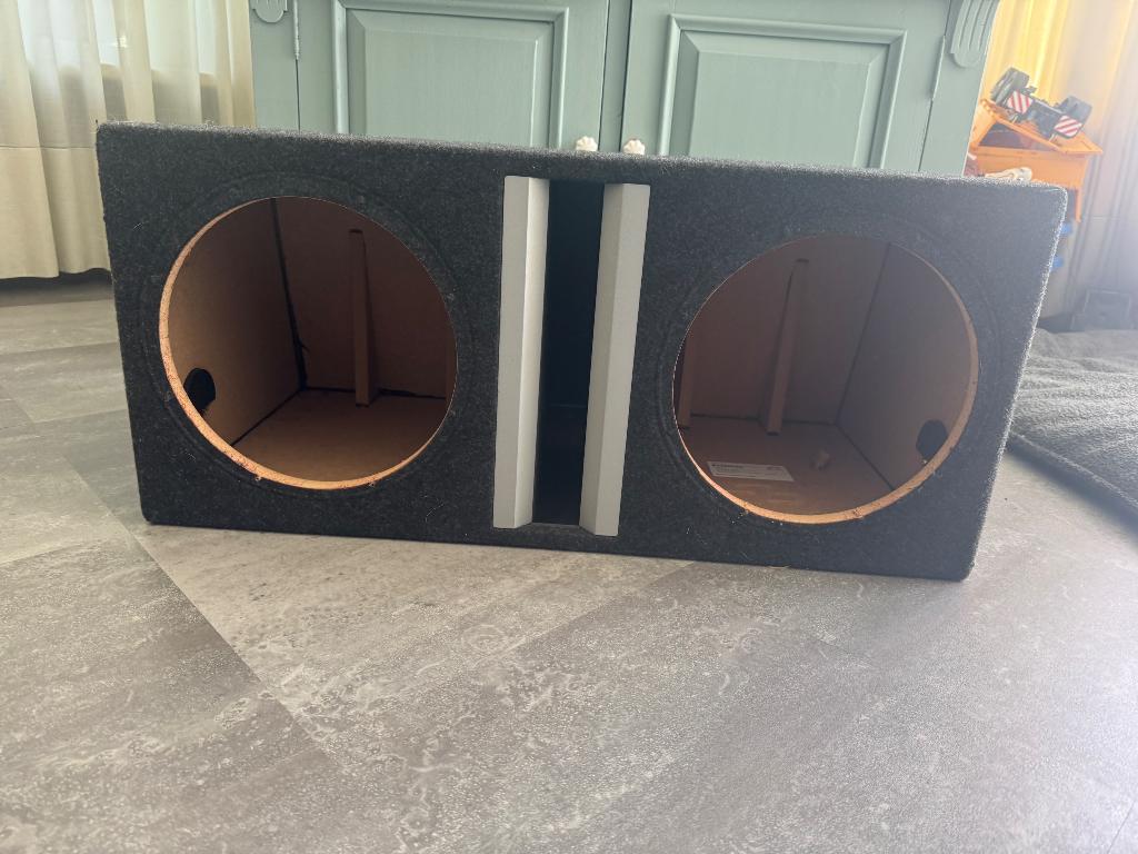 Subwoofer kist 2x12” | universeel | gepoort, Ophalen, Zo goed als nieuw