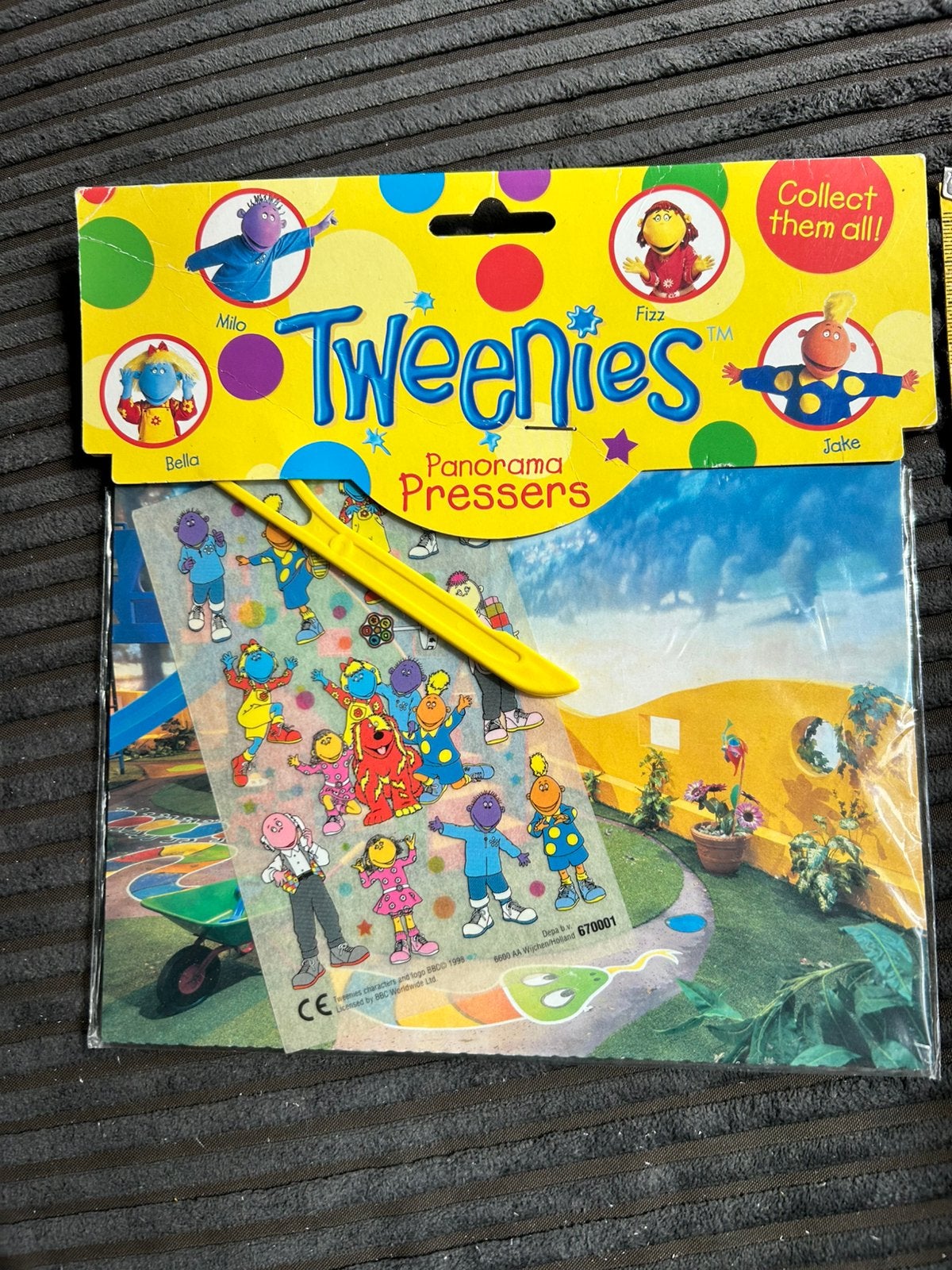 A.Leuke vintage Tweenies Wrijfplaatjes, Verzamelen, Stripfiguren, Zo goed als nieuw, Overige typen, Ophalen of Verzenden