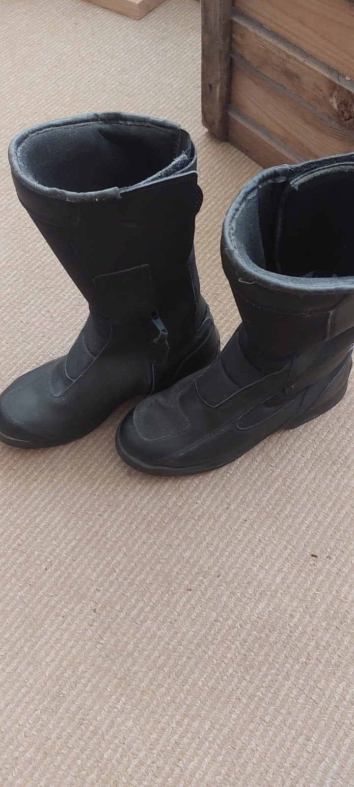 Zwarte motorlaarzen HTS, maat 40, Motoren, Kleding | Motorkleding, HTS, Ophalen of Verzenden, Dames, Laarzen