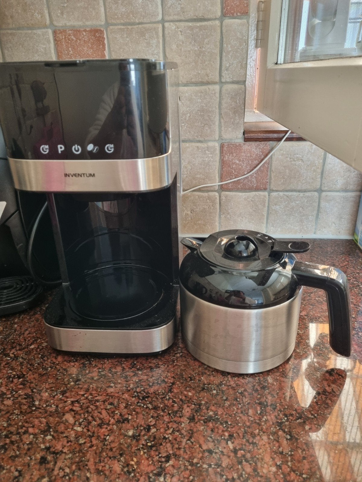 Inventum Koffiezetapparaat met Thermoskan, Gebruikt, 10 kopjes of meer, Koffiemachine, Gemalen koffie