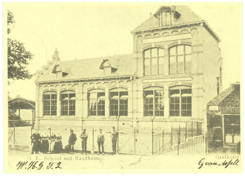 992263 Grafhorst school Raadskamer _Nette kaart onbeschreven