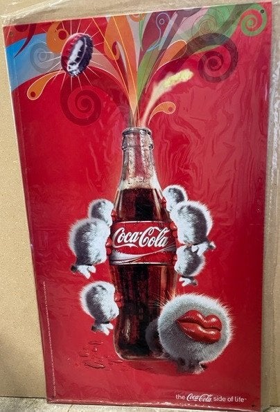 Coca cola bord 2 modellen 30x50cm (nieuw), Ophalen of Verzenden, Nieuw, Reclamebord