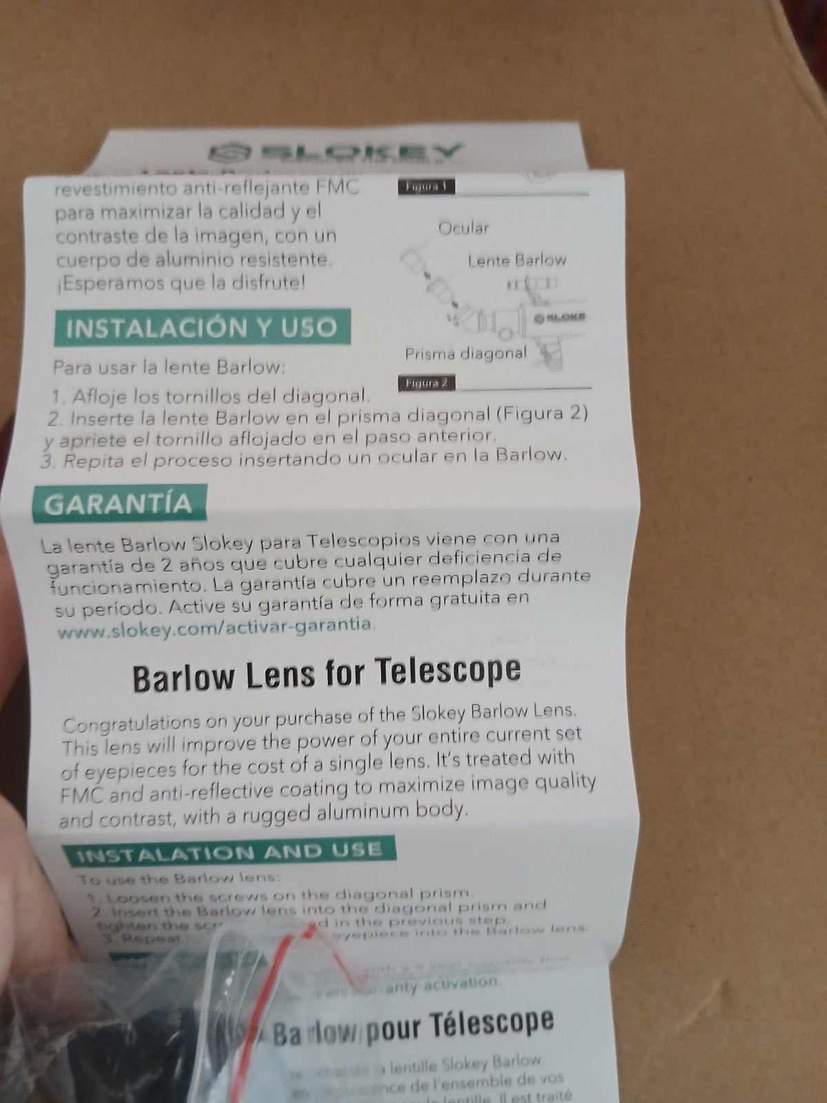 Slokey SkyWays 5x Barlow Lens voor Telescoop, Ophalen, Nieuw, Onderdelen of Toebehoren