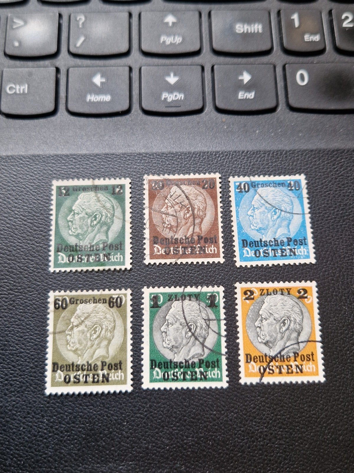 Deutsche Post Osten 3 + 5 + 8 + 10 + 12 + 13, Verzenden, Overige periodes, Gestempeld