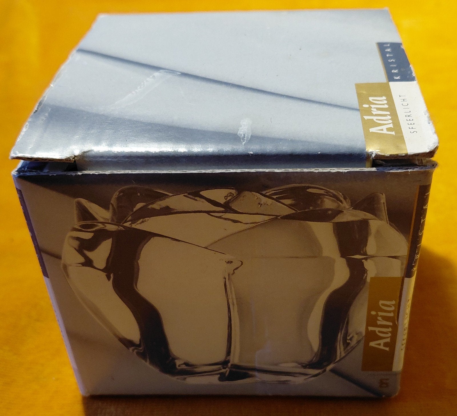 (228) Adria Sfeerlicht Kristal - Waxinelichthouder 7cm, Huis en Inrichting, Overige merken, Waxinelichthouder, Nieuw, Ophalen of Verzenden