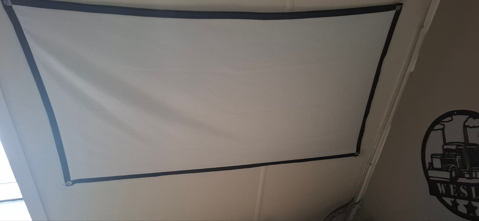 Beamer met ophangdoek - Complete set voor thuisbioscoop, Gebruikt, Onbekend, LED, Ophalen of Verzenden