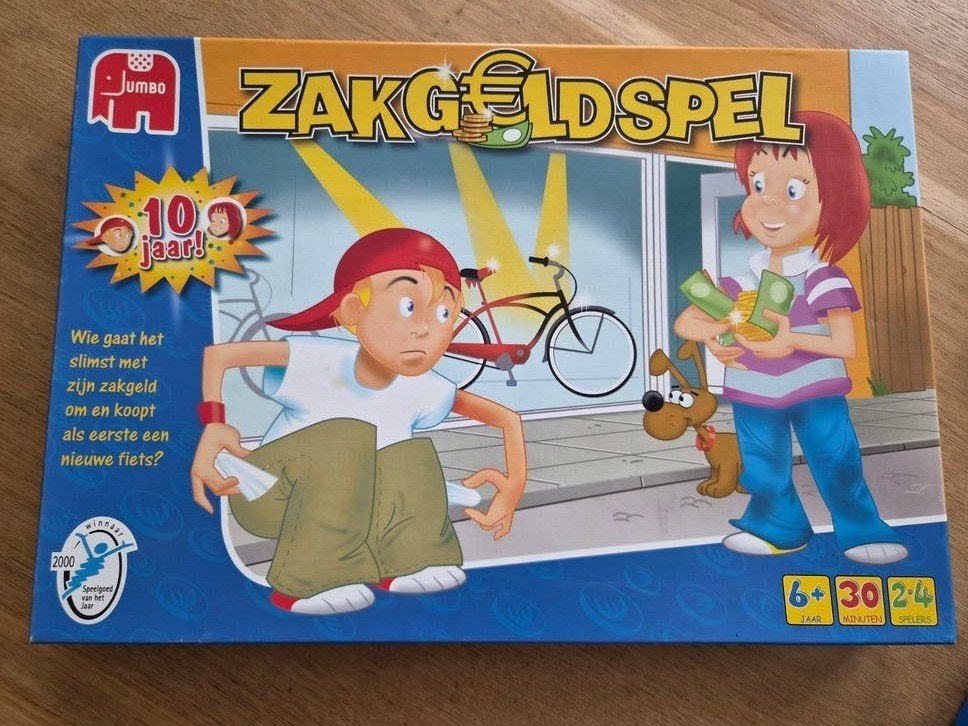 Zakgeldspel - Leer omgaan met geld, Drie of vier spelers, Ophalen of Verzenden, Gebruikt, Jumbo