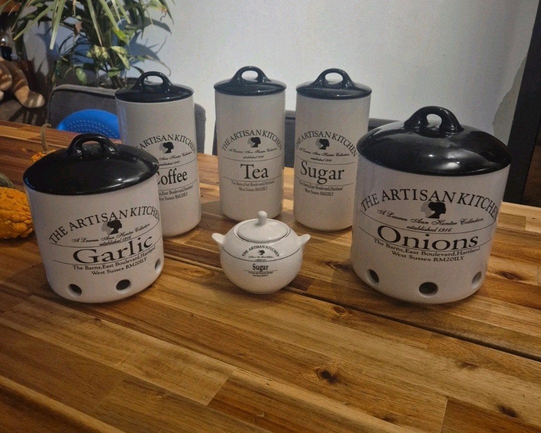 The Artisan Kitchen voorraadpotten set, Ophalen of Verzenden, Zo goed als nieuw, Voorraadpot, Steen/keramiek