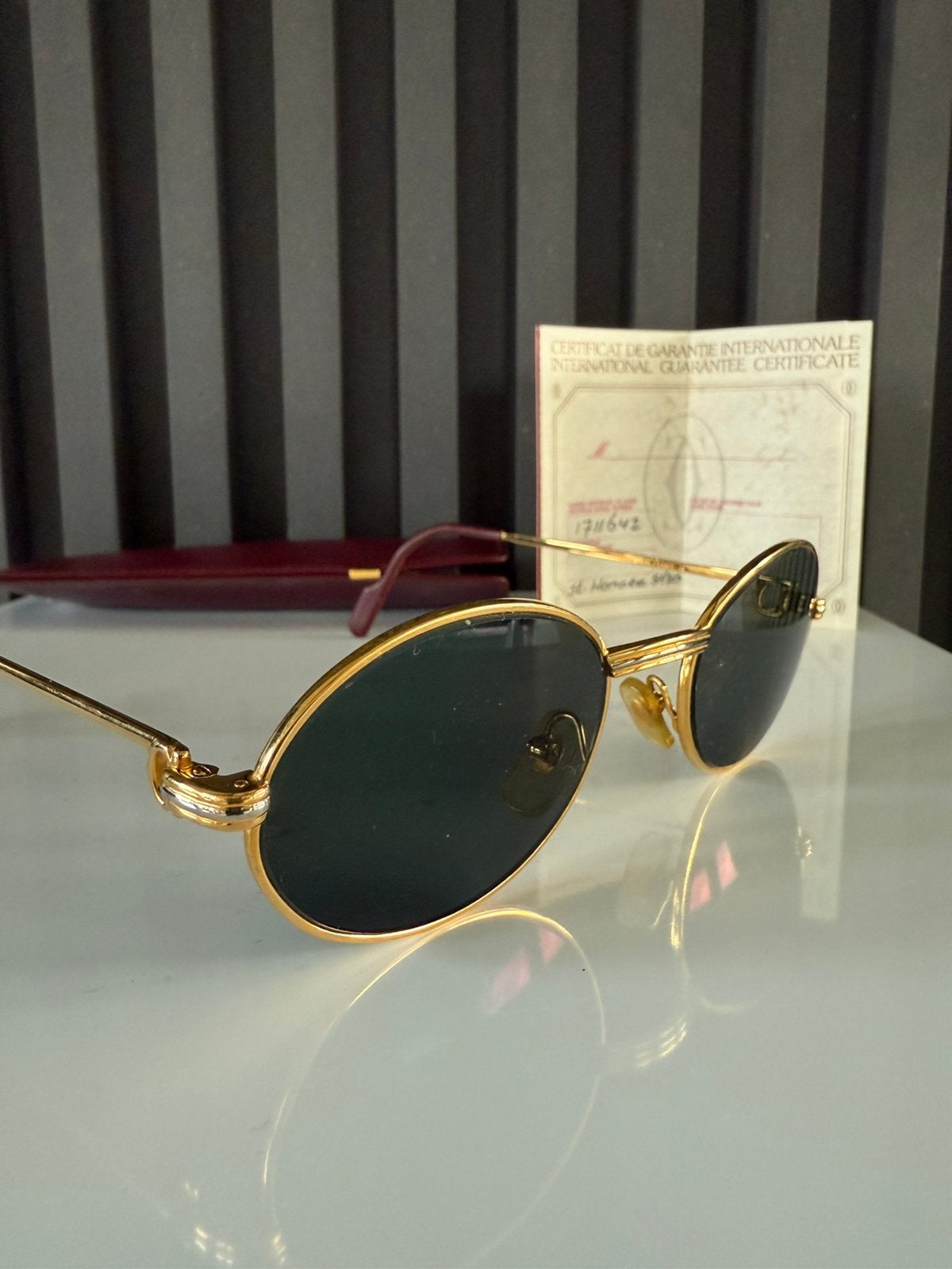 CARTIER Mint Vintage Saint Honore 22 Carat Gold Plated Frame, Overige merken, Ophalen of Verzenden, Zo goed als nieuw, Overige kleuren