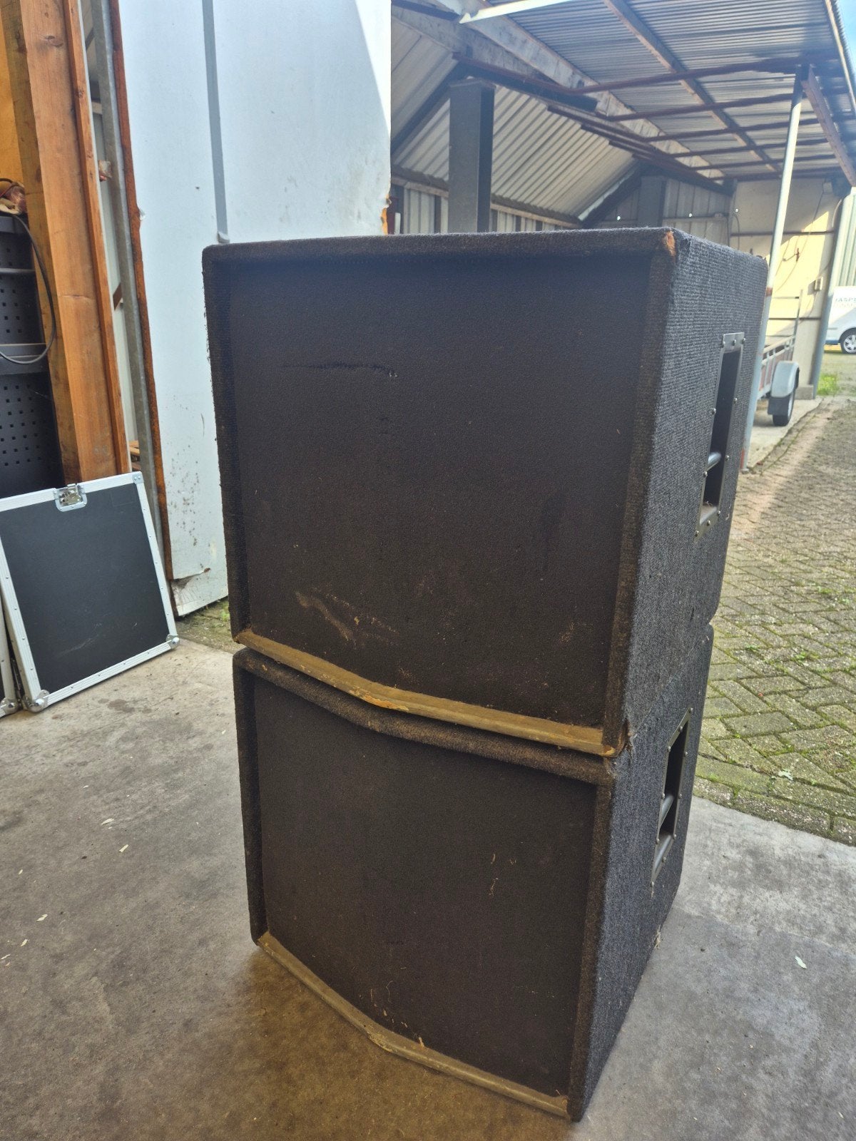 Hoorngeladen 18 inch subwoofers, Ophalen, Gebruikt, Audio