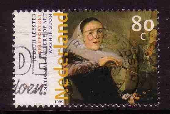 Nederland 1999 1828 Judith Leyster, Gest Den Bosch, Ophalen of Verzenden, Na 1940, Gestempeld