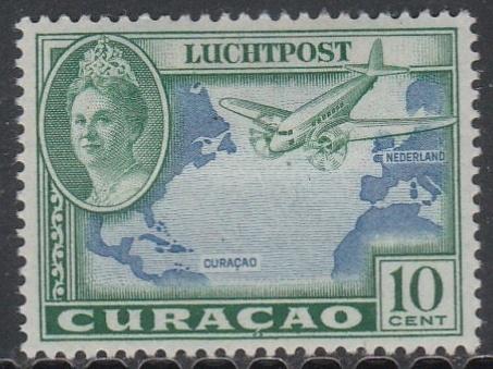Curacao 1942 LP26 Luchtpost 10c, Ongebruikt, Ophalen of Verzenden, Postfris