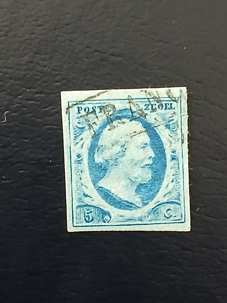 nvph 1 5ct Koning Willem 3, Ophalen of Verzenden, T/m 1940, Gestempeld