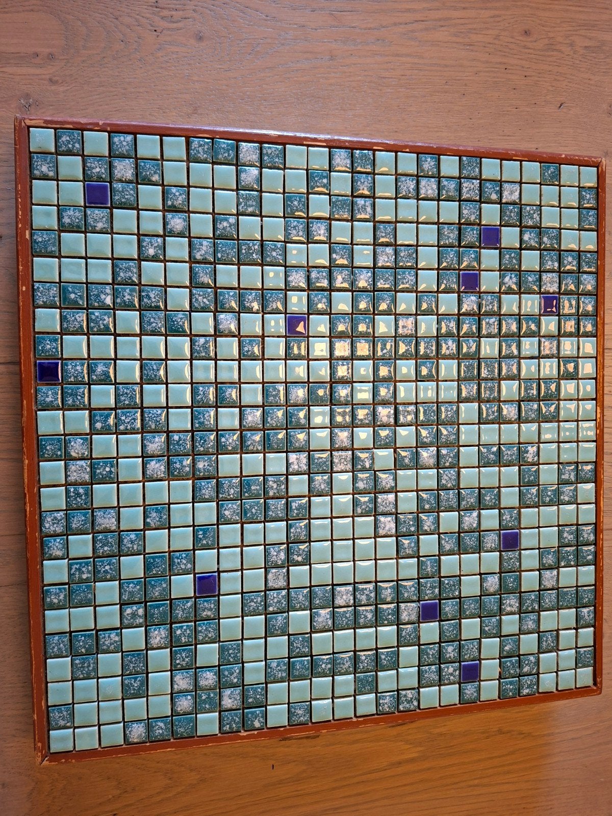 Tafelblad, bijzettafel, jaren '60-'70, Retro, Minder dan 55 cm, Gebruikt, Vierkant, Ophalen of Verzenden