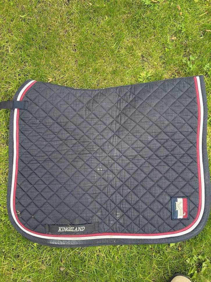 Zadeldekje dressuur paard kingsland blauw, Gebruikt, Dressuurdekje, Kentucky, Blauw