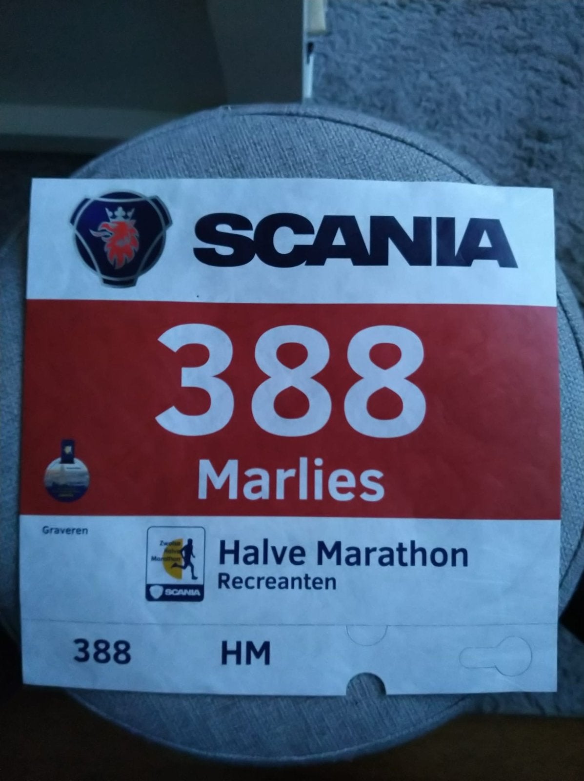 Ticket Scania Halve Marathon Zwolle recreant, Tickets en Kaartjes, Sport | Overige, Eén persoon