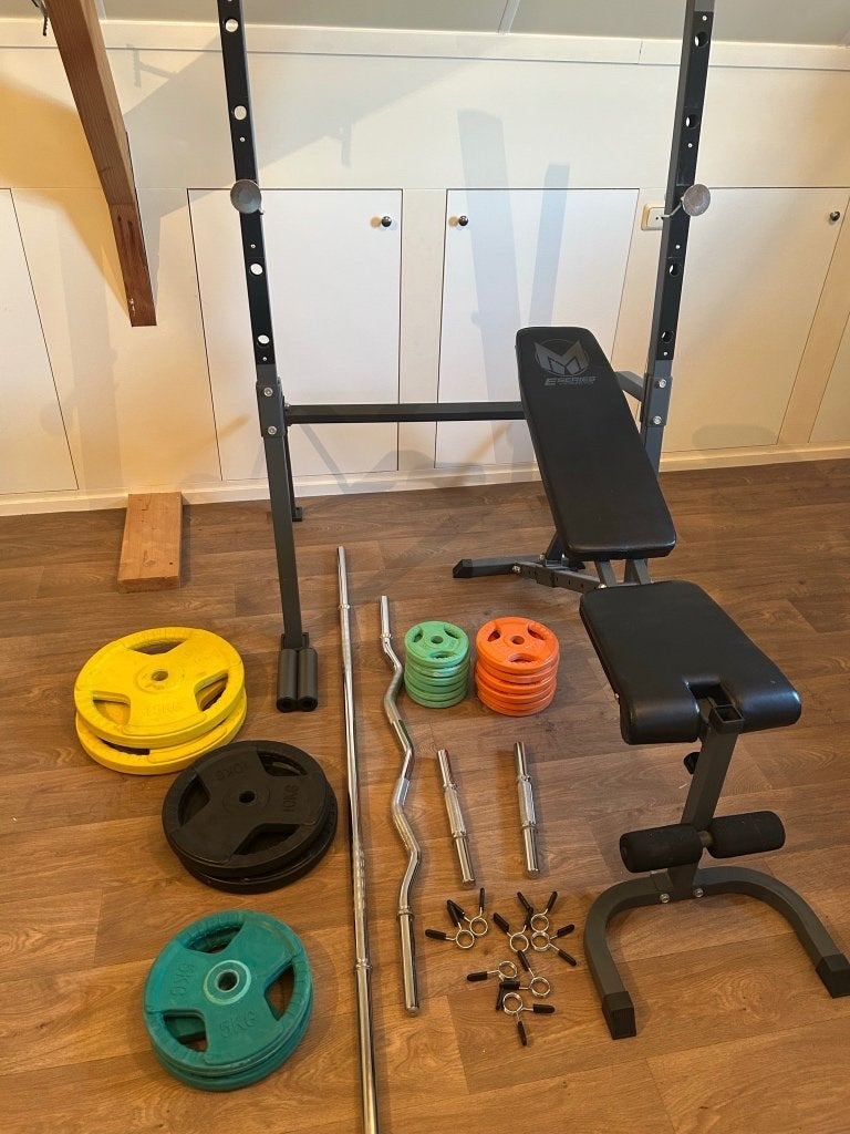 Complete halterbank en set Gyronetics, Ophalen, Krachtstation, Zo goed als nieuw, Metaal