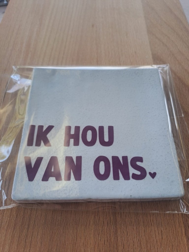 Tegeltje, Ophalen of Verzenden, Nieuw