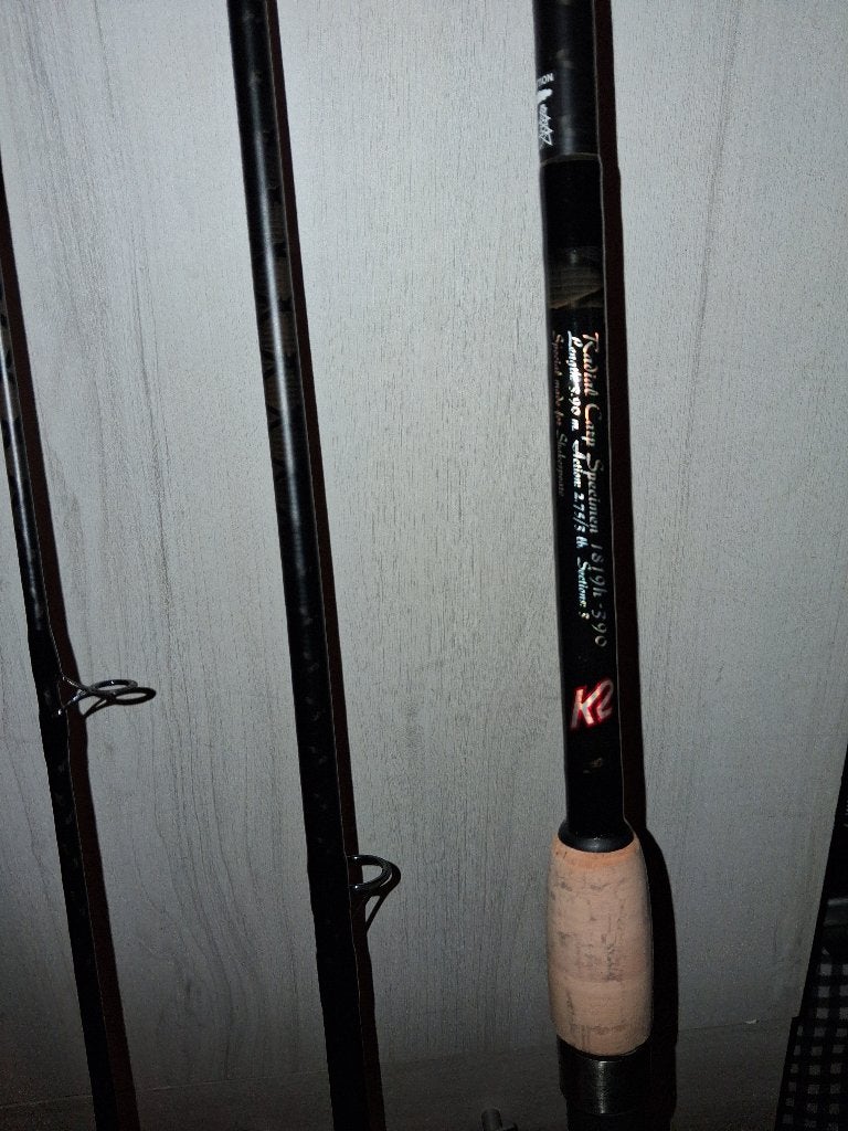 2x Shakespeare k2 karper hengels 3,90 lang 2,75/3 lb 3delig, Ophalen, Nieuw, Werphengel