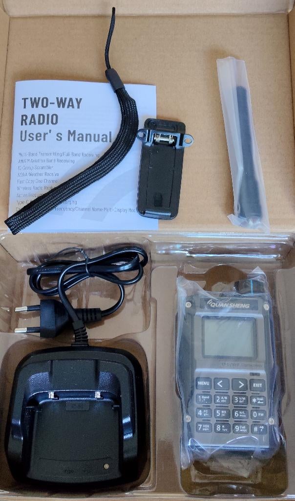 Quansheng UV-K1(8) Walkie-Talkie Multiband., Telecommunicatie, Portofoons en Walkie-talkies, Nieuw, Ophalen of Verzenden, Portofoon of Walkie-talkie