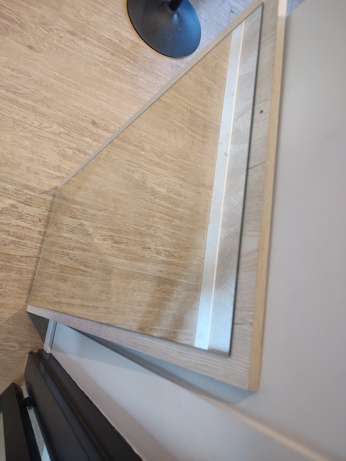 Spiegel op kastdeur, Ophalen, Minder dan 50 cm, Gebruikt, 100 tot 150 cm