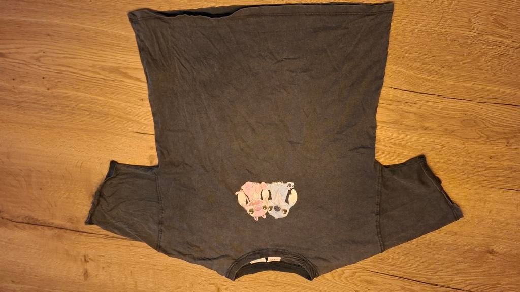 Grijs Stitch T-shirt Zara Maat 152, Gebruikt, Jongen of Meisje, Ophalen of Verzenden, Zara