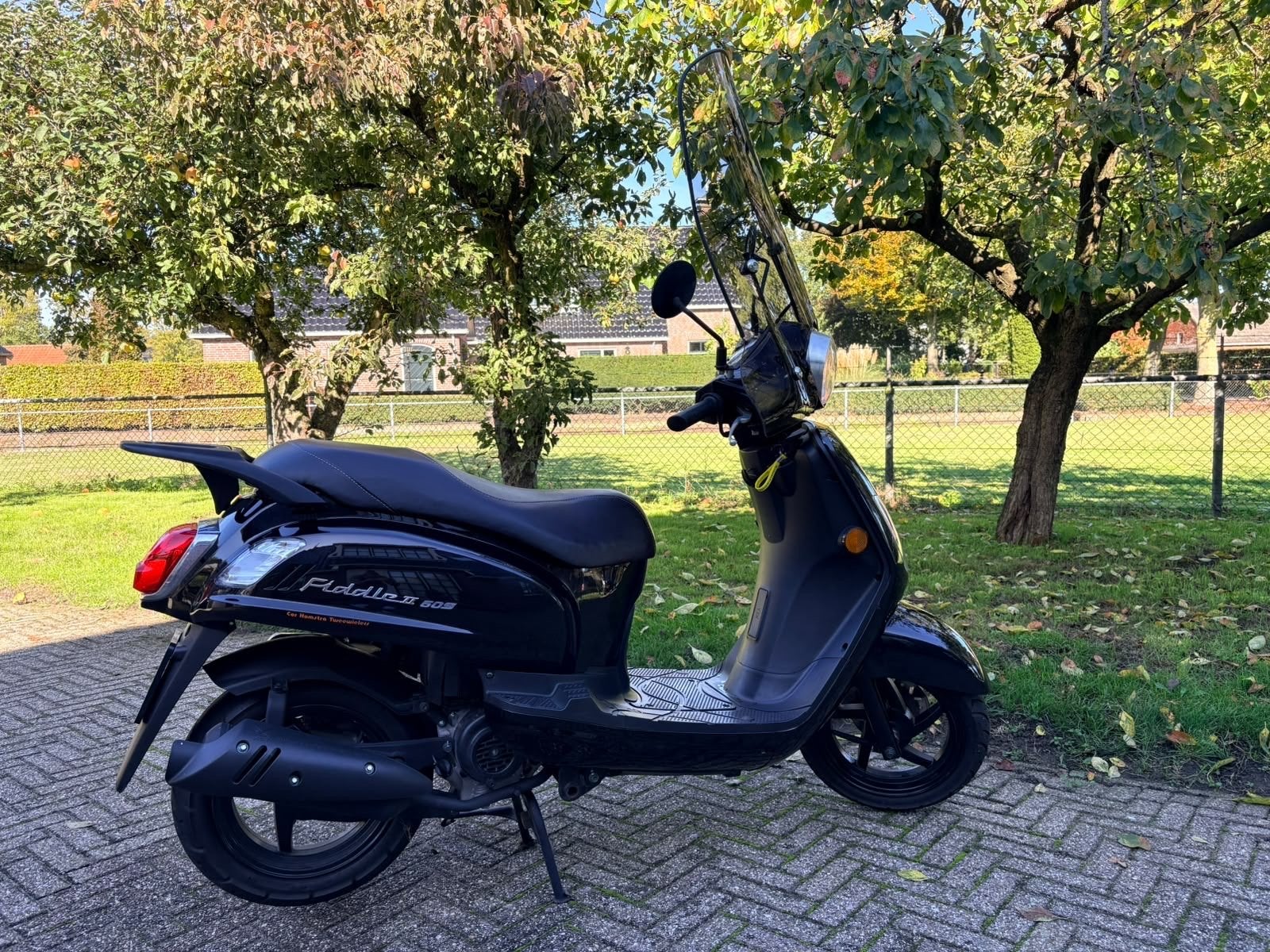 Sym Fiddle II 50S - Zwart, zo goed als nieuw, Ophalen, Zo goed als nieuw, Benzine, SYM