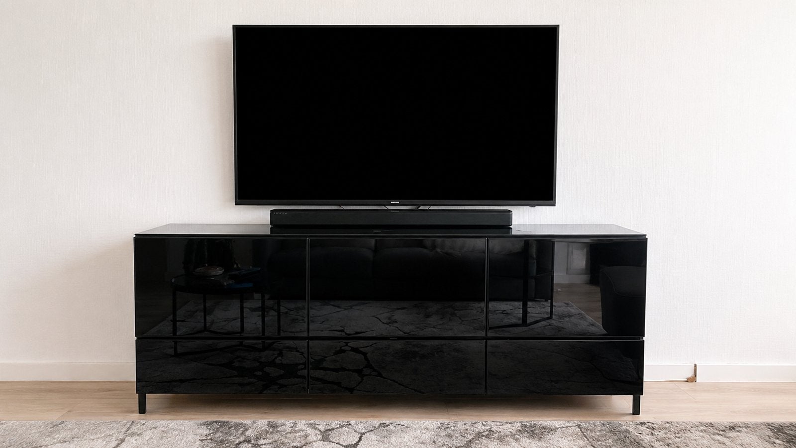 IKEA TV KAST, Ophalen, 150 tot 200 cm, Zo goed als nieuw, Minder dan 100 cm