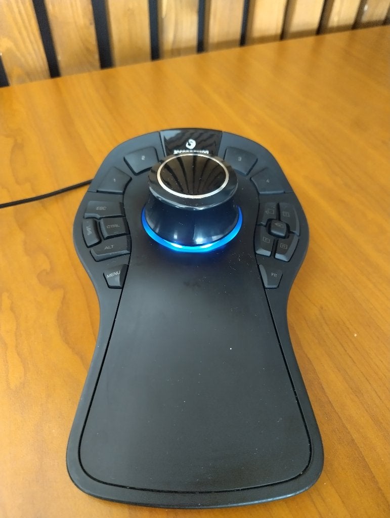 3Dconnexion SpaceMouse Pro, Computers en Software, Muizen, Gebruikt, Overige typen, Linkshandig, Rechtshandig, Bedraad, Ergonomisch