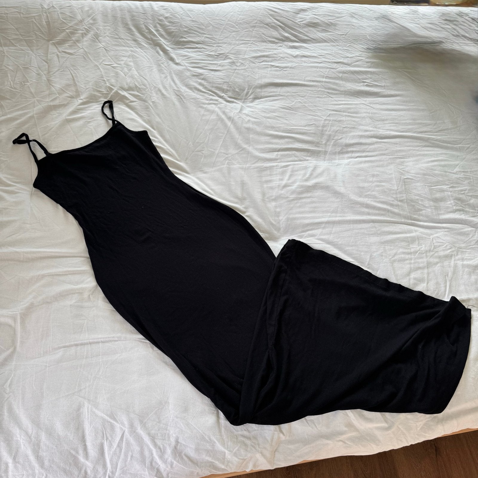 Zwarte Skims Lounge Long Slip Jurk maat M, Kleding | Dames, Maat 38/40 (M), Zwart, Ophalen of Verzenden, Zo goed als nieuw