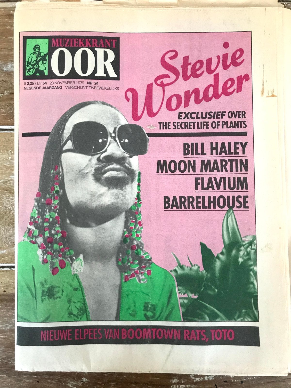 Muziekkrant OOR 1979 STEVIE WONDER Barrelhouse MOLLY HATCHET, Ophalen of Verzenden, Zo goed als nieuw, Muziek, Film of Tv