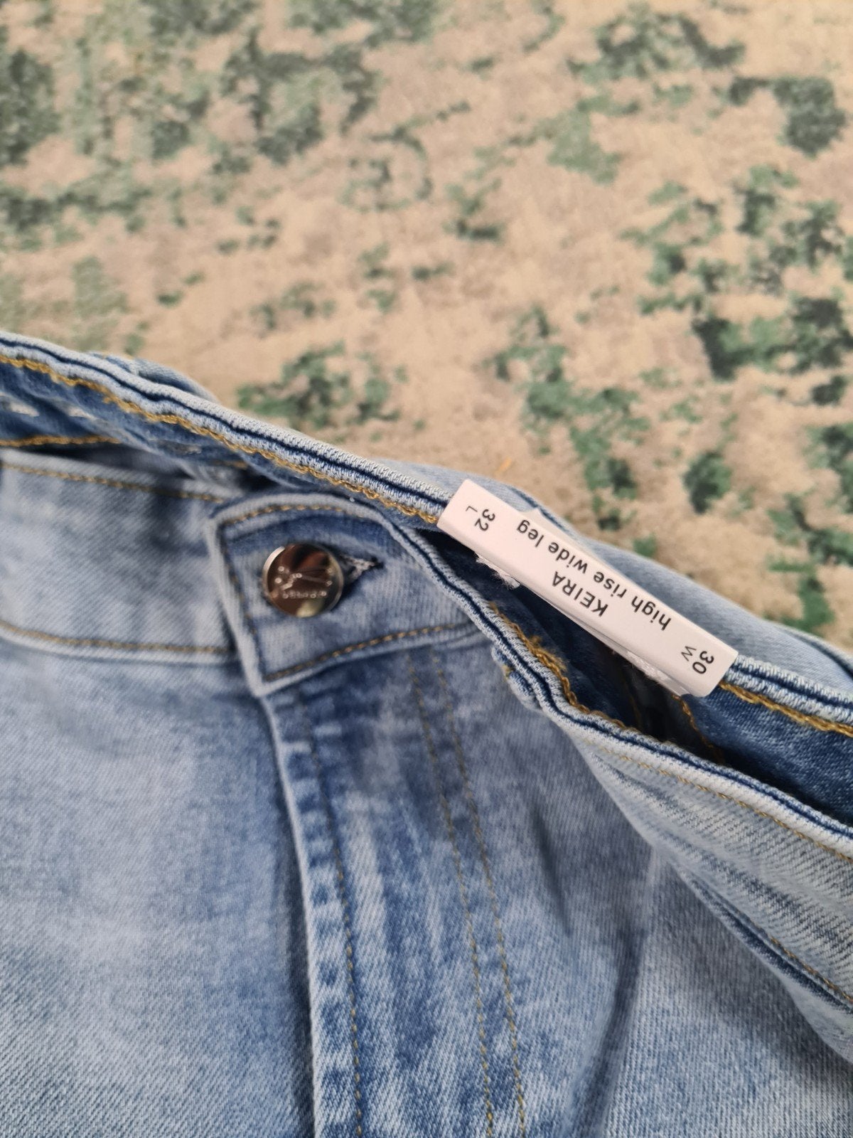 Denham Keira High rise wide Leg W30  L32 Dames Tulsi3032, Denham, Blauw, Nieuw, Ophalen of Verzenden