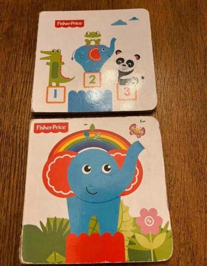 Leesboekjes 3 stuks baby peuter Fisher Price, Boeken, Ophalen of Verzenden, Zo goed als nieuw, Uitklap-, Voel- of Ontdekboek, 6 tot 12 maanden