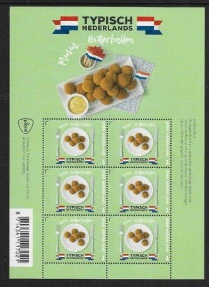 2020 Typisch Nederlands Vel Bitterballen, Ophalen of Verzenden, Postfris