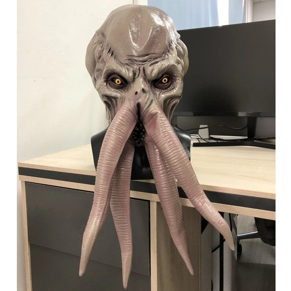 Latex full face Masker Baldur's Gate Mind Flayer