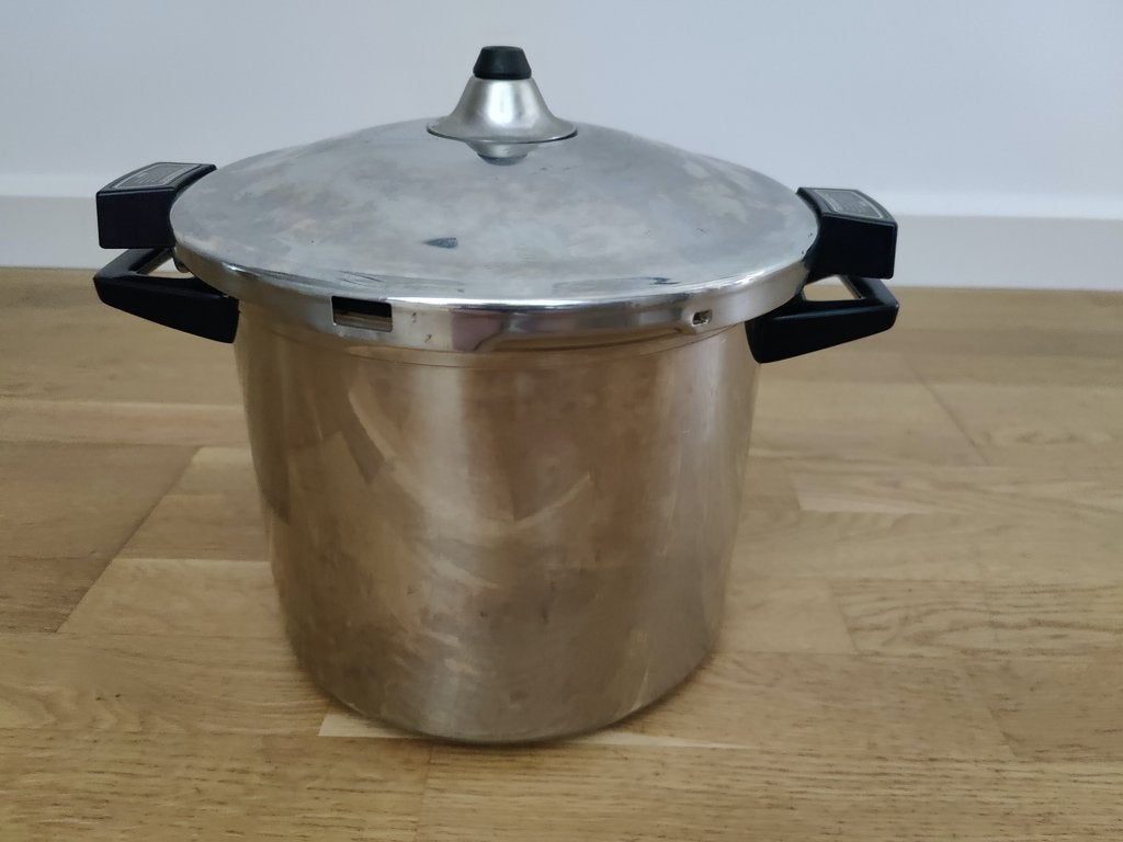 Kuhn Rikon snelkookpan Duromatic, 8 liter, Ophalen, Gebruikt, Rvs