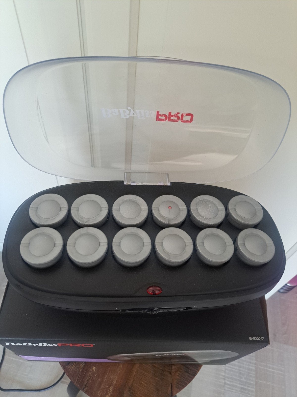 Babyliss Pro Ceramic Jumbo Rollers - Krulset, Ophalen of Verzenden, Zo goed als nieuw, Krultang of Stijltang