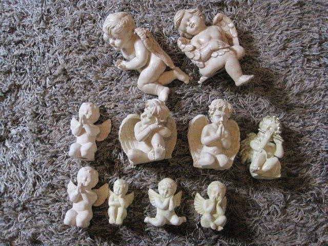 Diverse maten. 13/15 cm. 17/18 cm en 28 cm. S=Soort steen., Diversen, Kerst, Ophalen of Verzenden, Zo goed als nieuw