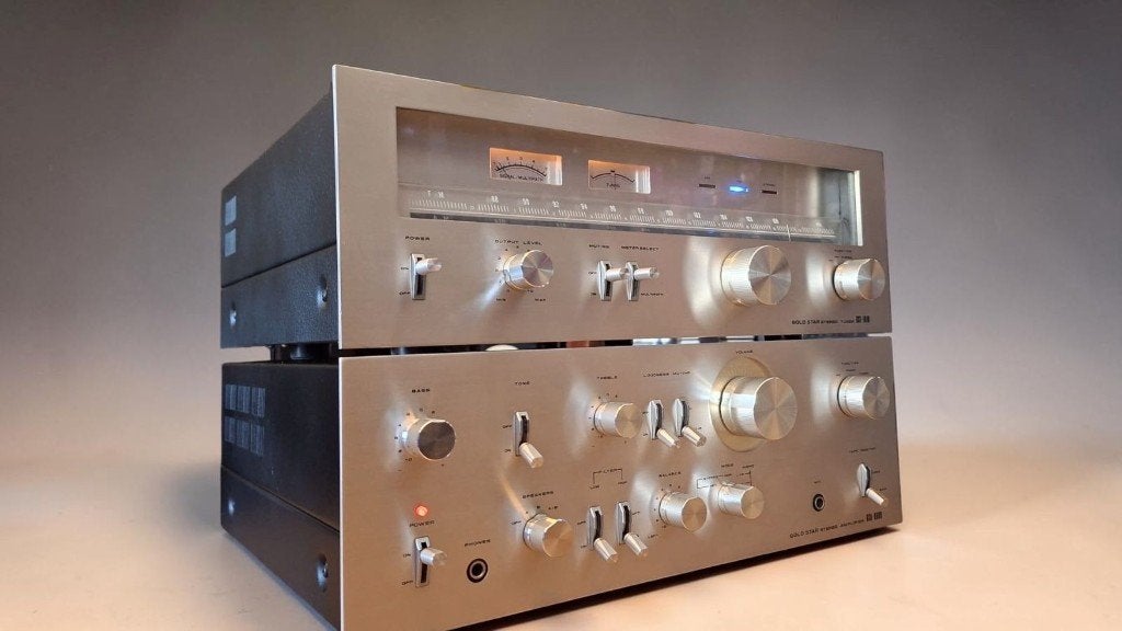Goldstar GSA‑8600 + GST‑1010 – 80's vintage audio set, Overige merken, GOLDSTAR - LG (Lucky Goldstar), Tuner of Radio, Refurbished